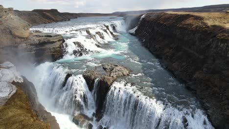 iceland waterfall gullfoss aerial drone 10.mp4