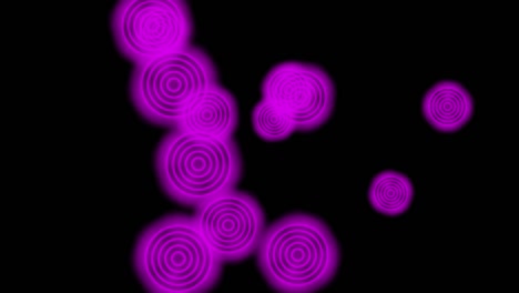 animación de partículas de forma de anillo gráficos de movimiento