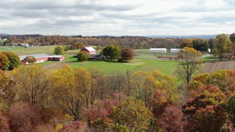 rural american farm scene