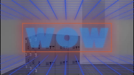 animación de texto wow sobre las cajas.