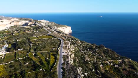 soar above the breathtaking cliffs of the malta coast with this incredible aerial drone footage