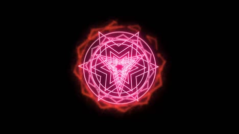 dodecagon fire around power magic weapon pink powerful