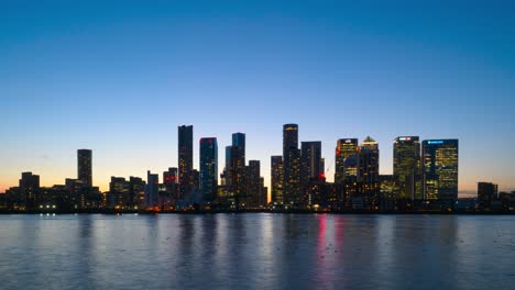 day to night time-lapse transition of the london skyline