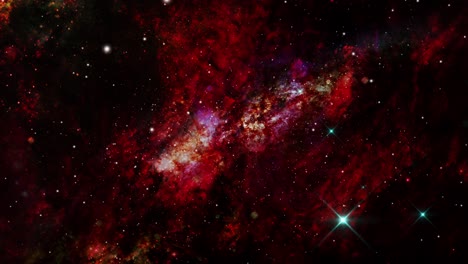 Nubes-Nebulosas-Rojas-Que-Se-Forman-Y-Desarrollan-En-El-Universo