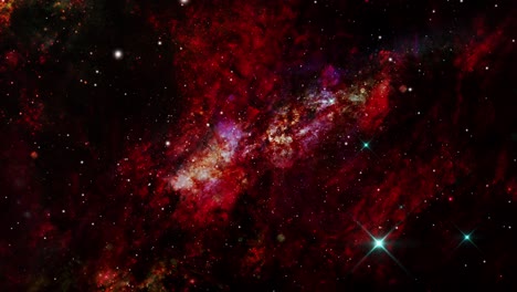 nubes nebulosas rojas que se forman y desarrollan en el universo