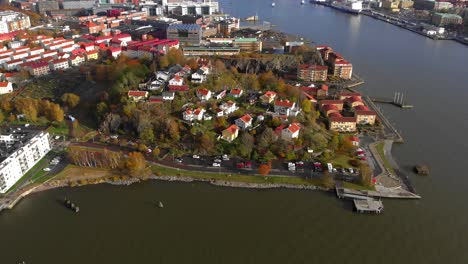 Paisaje-De-La-Costa-De-Hisingen-A-La-Hora-Dorada