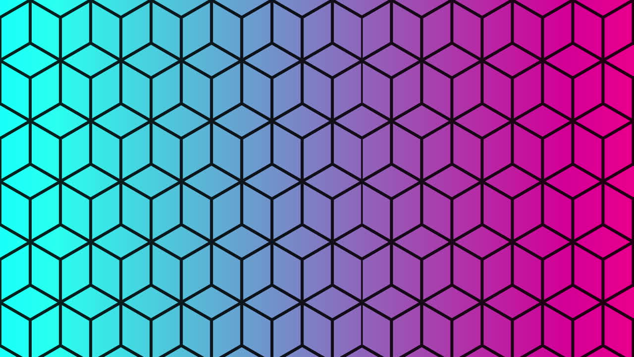 Dynamic Abstract Geometric Patterns on Gradient Background