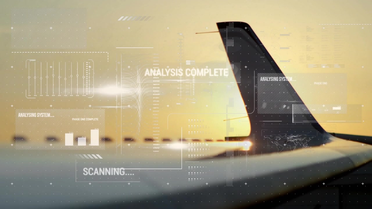 Animation of data processing over plane