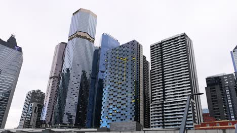 skyscrapers and urban architecture in melbourne, australia