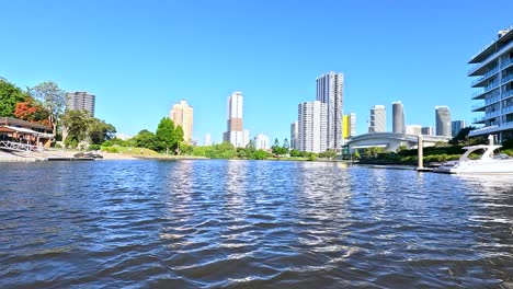 scenic river cruise with city skyline views