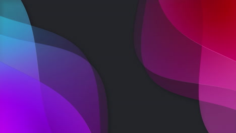 animación de formas coloridas que se mueven sobre un fondo negro