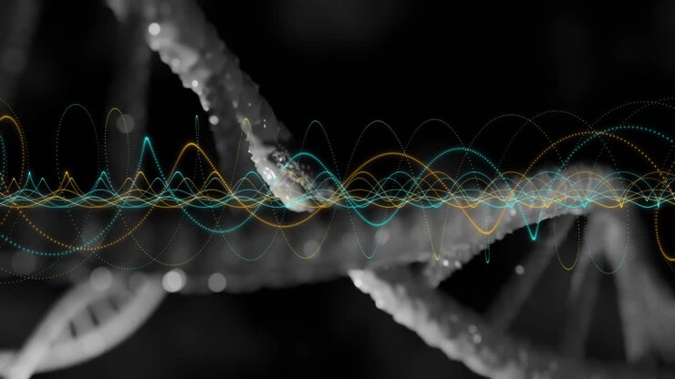 Animation of dna strand and data processing