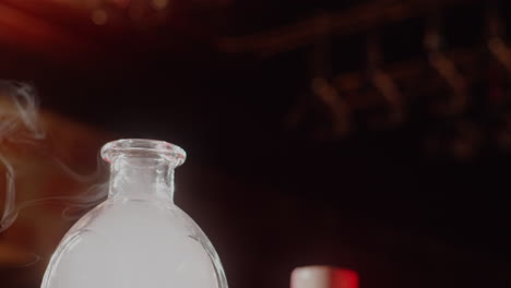 mysterious smoking bottle