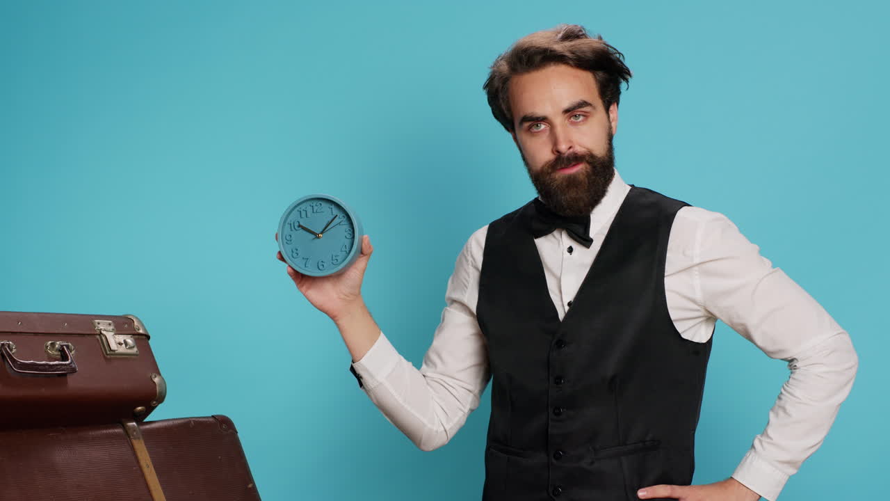 Doorkeeper shows wall clock on camera