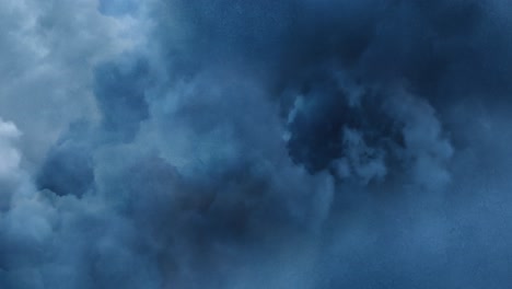 nubes cumulonimbus azul oscuro en el cielo, una tormenta