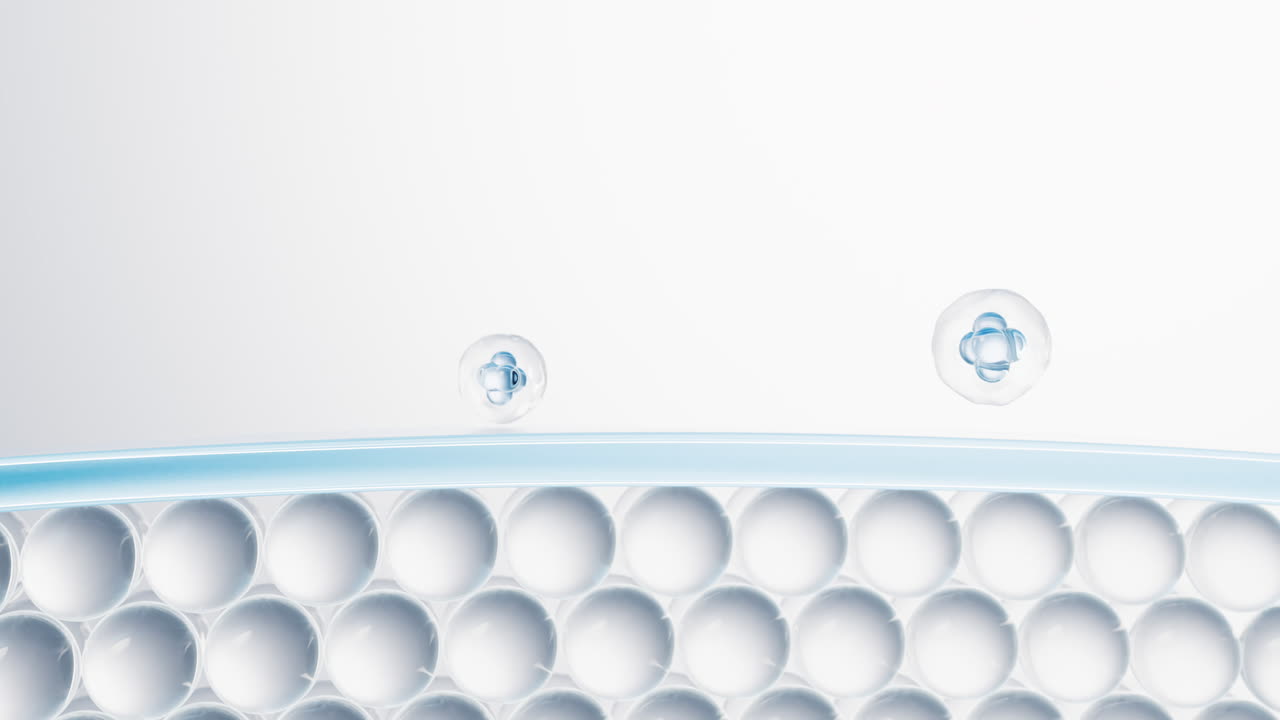 피부, 화장품 및 피부 관리 컨셉, 3d 렌더링