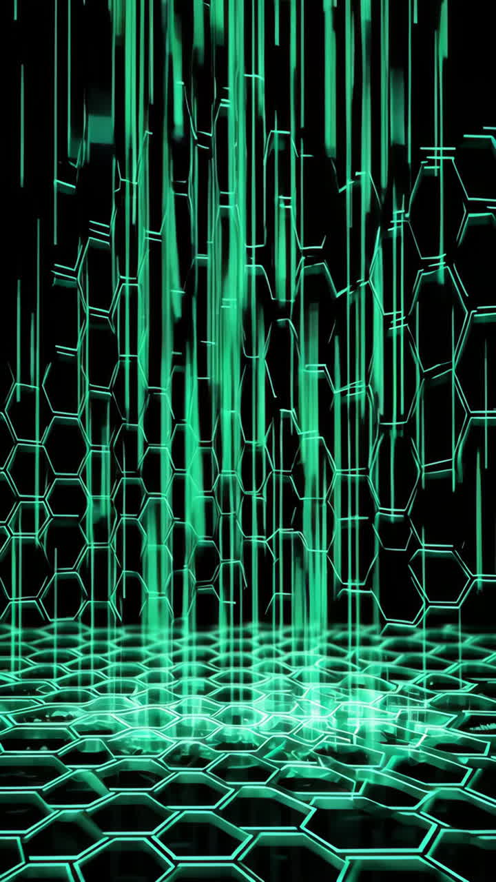 Abstract Futuristic Hexagon Pattern Background