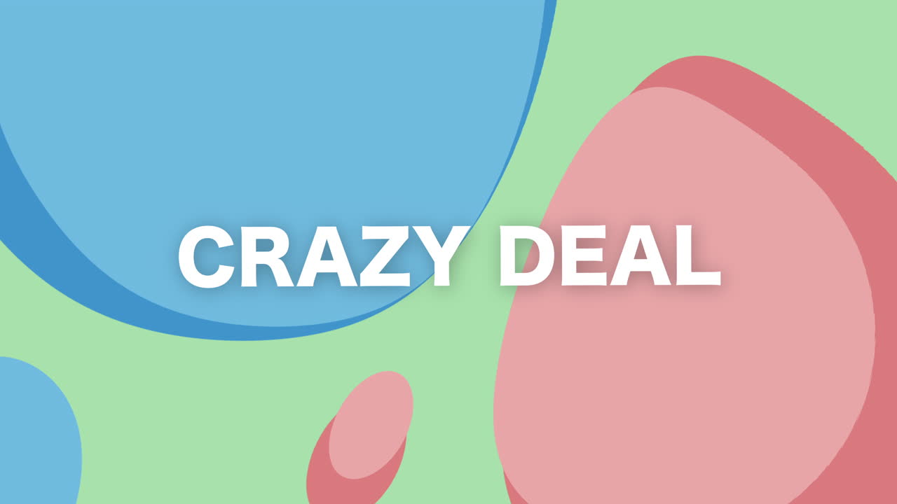 Discover an eye-catching graphic showcasing a crazy deal sale with vibrant colors and dynamic motion