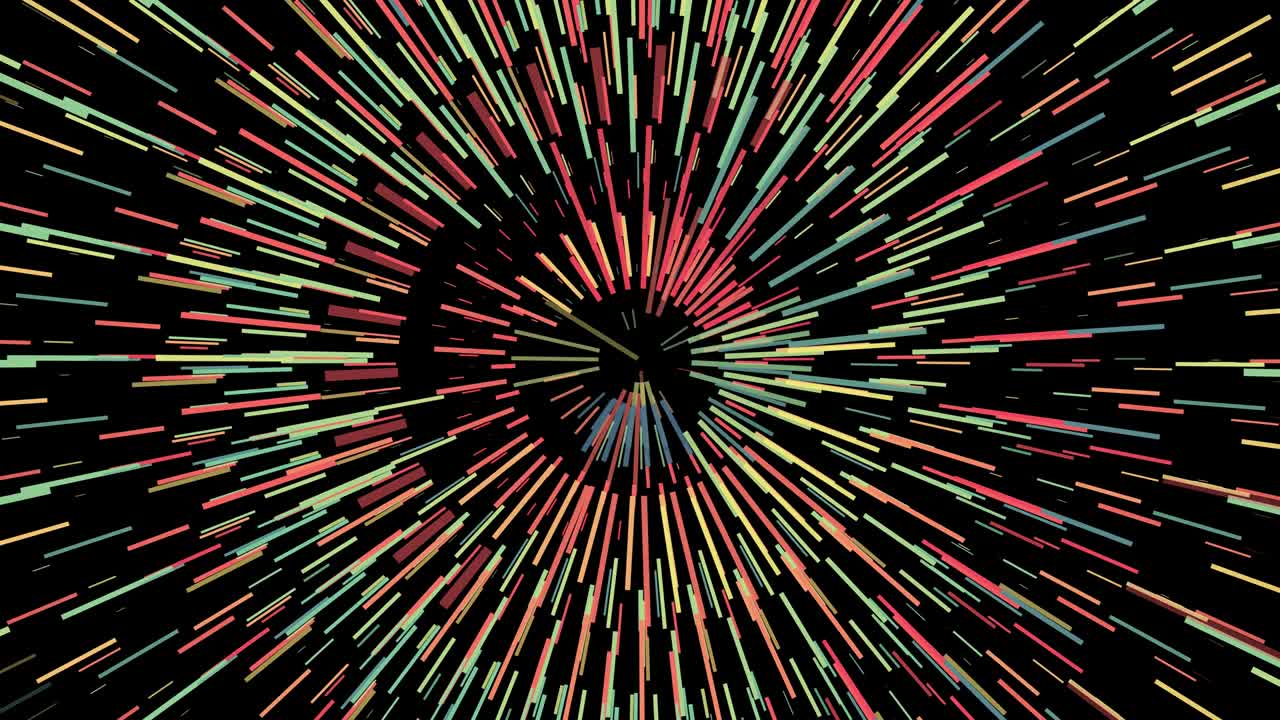 círculos animados giratorios de 4k de colores