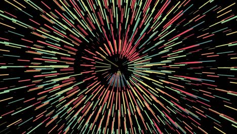 círculos animados giratorios de 4k de colores