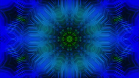 abstrakter mandala-kaleidoskop-hintergrund, schleifenanimation