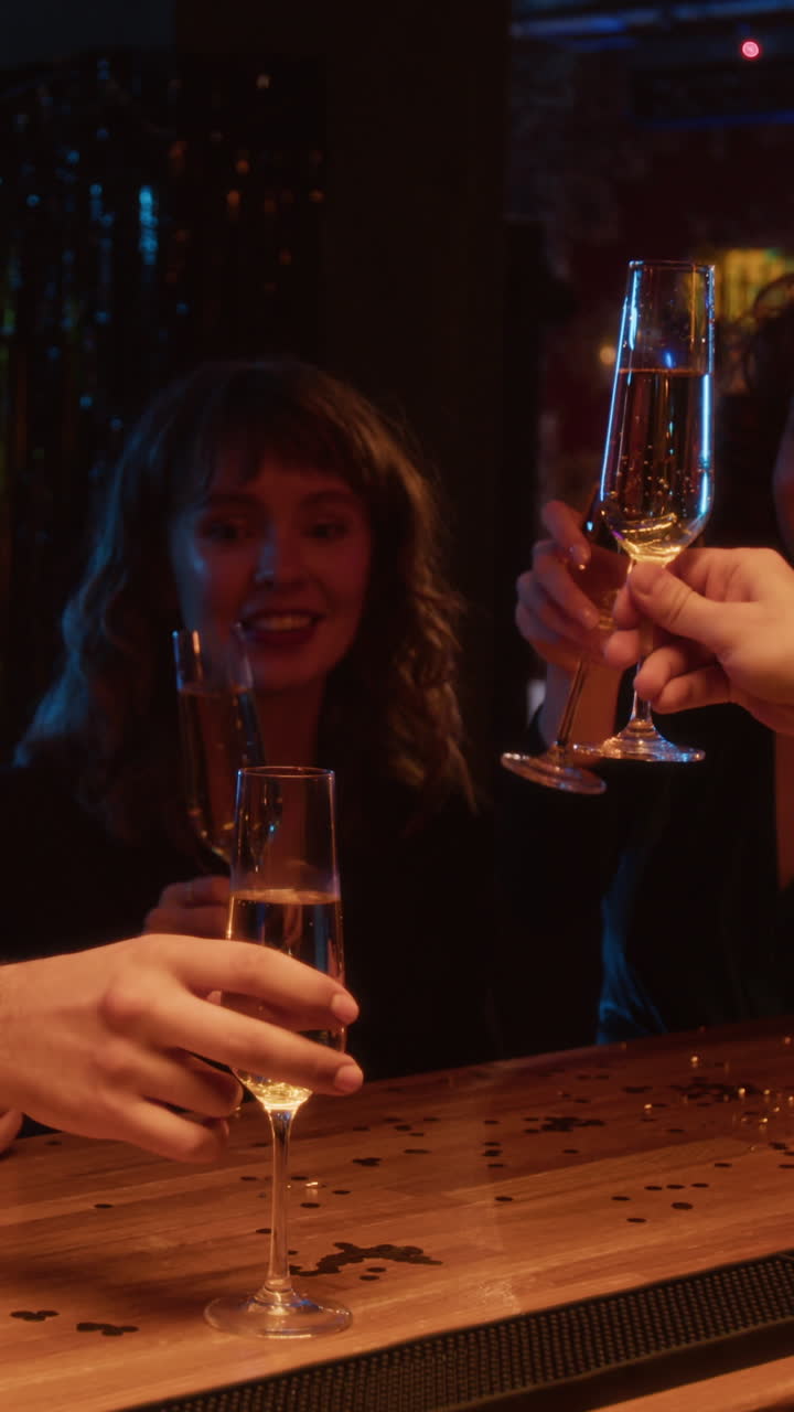 Champagne Celebration at the Bar