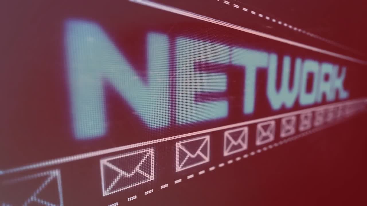 animación del procesamiento de datos a través de textos de redes sociales.