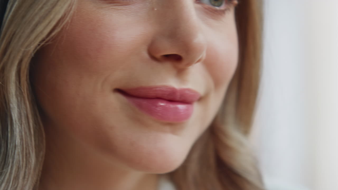 retrato en primer plano de una mujer hermosa