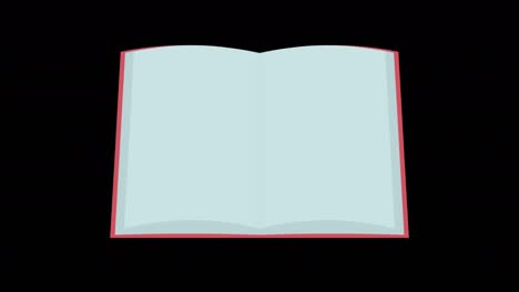 simple and cute book flipping animation longer loop