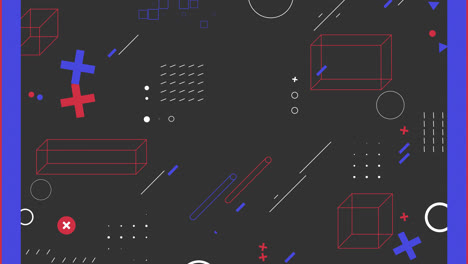abstract geometric shapes and spiral background animation