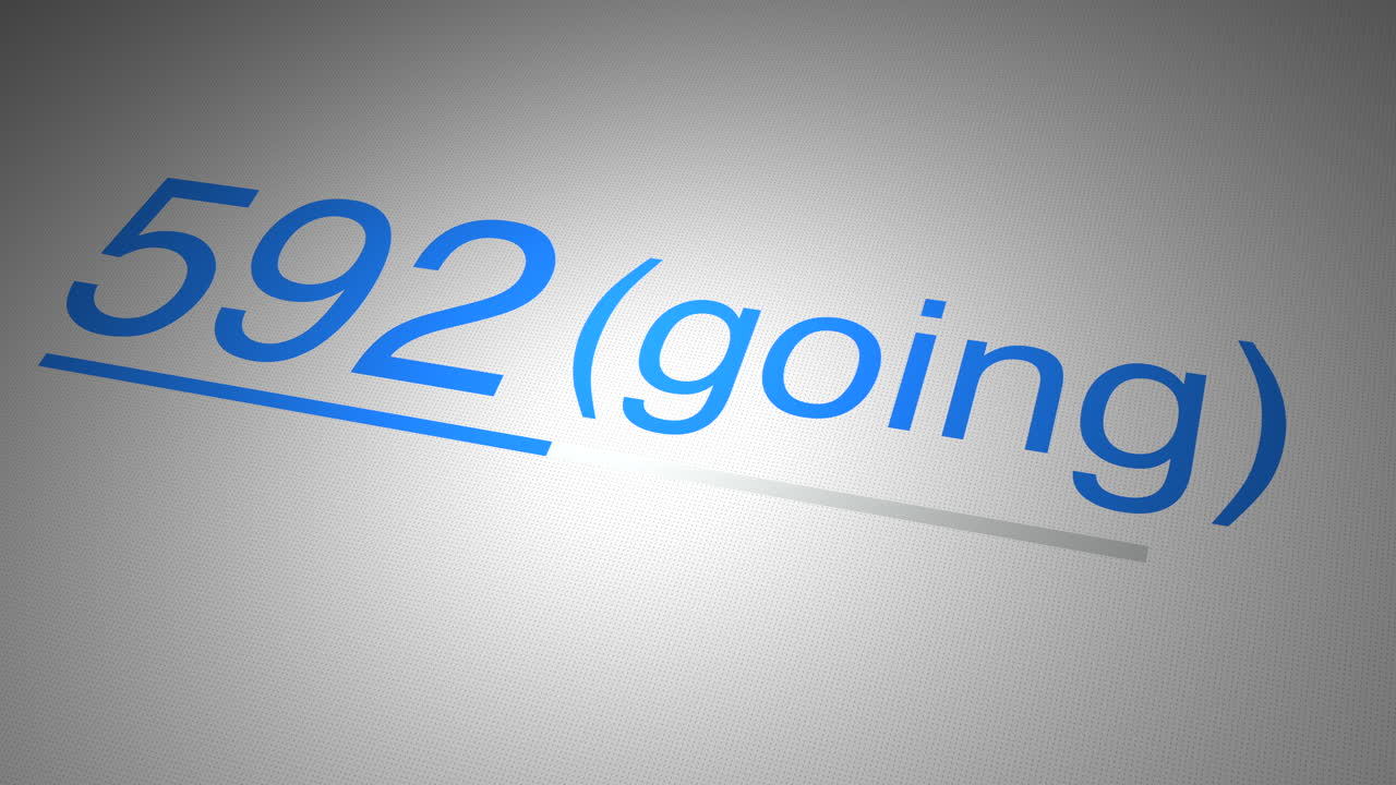 Social Media ‘Going’ Counter Rapidly Increasing on Event Invite Animation