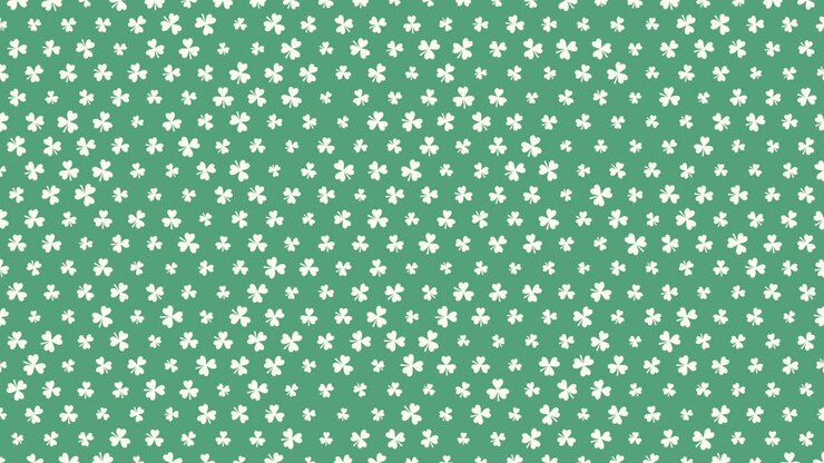 Motion green shamrocks with Patricks Day 2