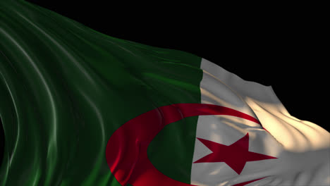 waving flag of algeria