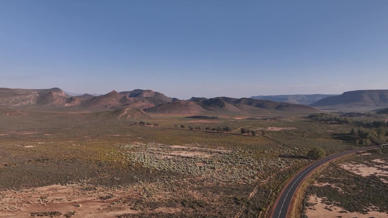 Splendide riprese aeree con drone della Valle di Breede, Sudafrica.