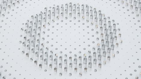 corporate business technology white background seamless loop 3d render animation