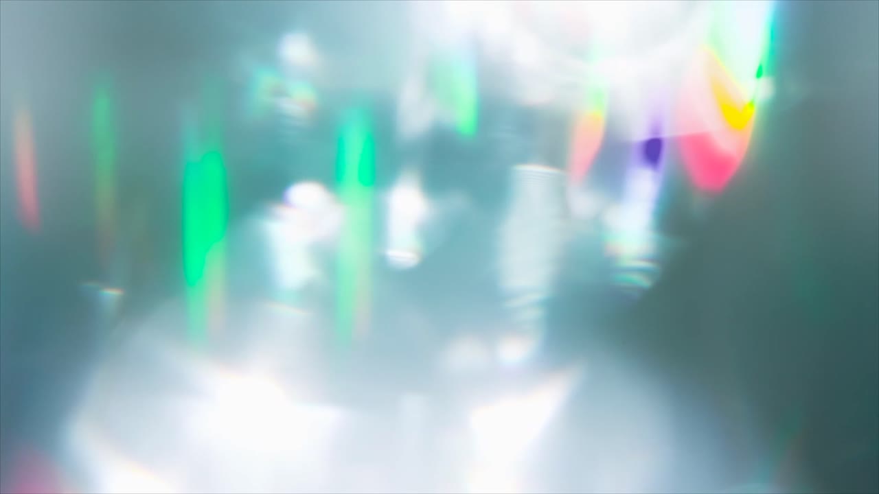 Shifting Colorful Light Leaks and Lens Flare Overlay