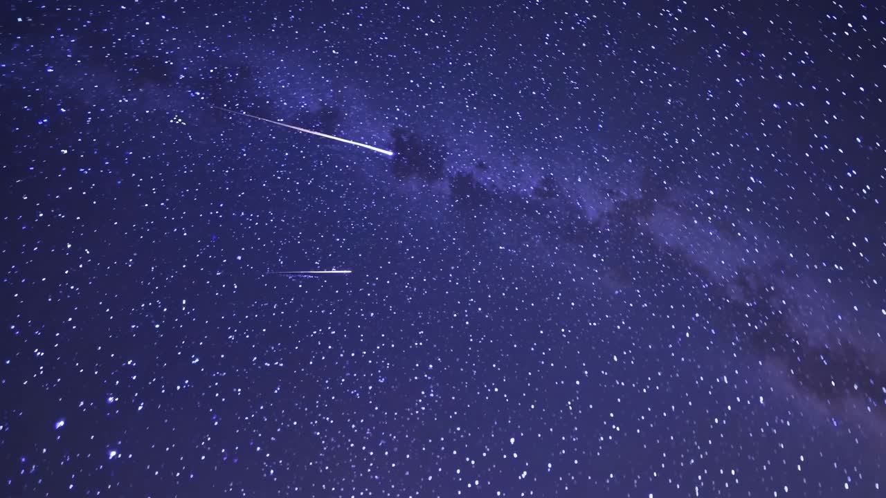 A mesmerizing night sky video with a wide-angle view capturing countless stars and the Milky Way