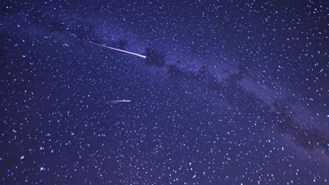 a mesmerizing night sky video with a wide-angle view capturing countless stars and the milky way