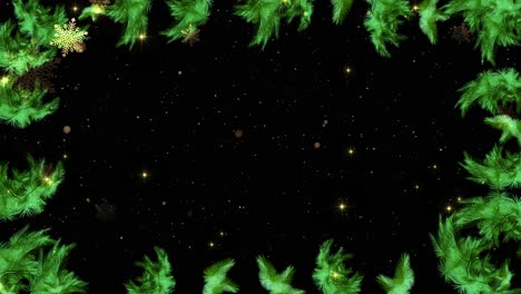 christmas palm tree frame background