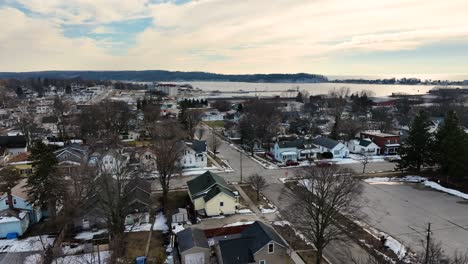 harbor area of the old city in michigan