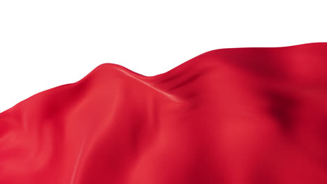 flowing red cloth background with alpha channel, 3d rendering.