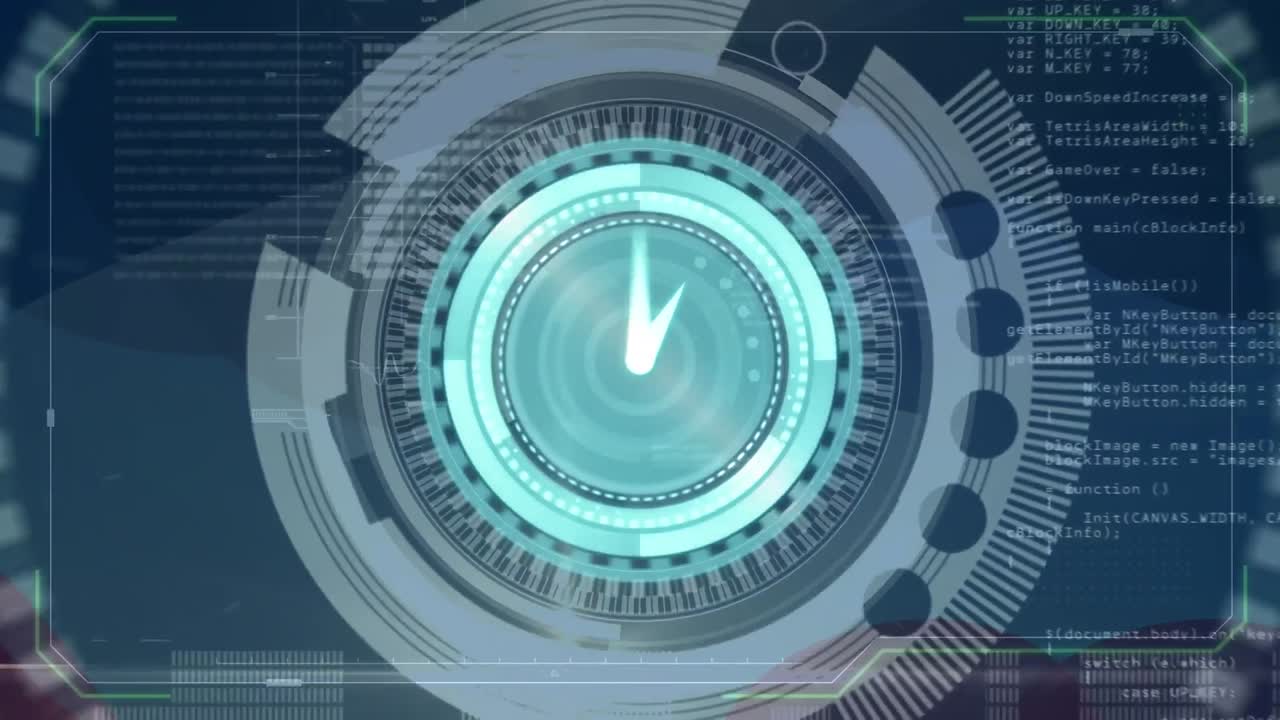 animación del escaneo de reloj sobre el alcance