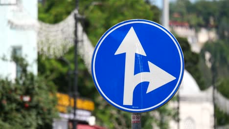 traffic direction sign