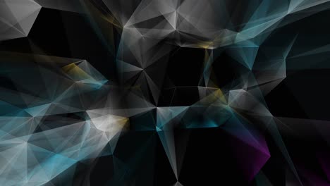 animación abstracta de formas modernas bucle de color