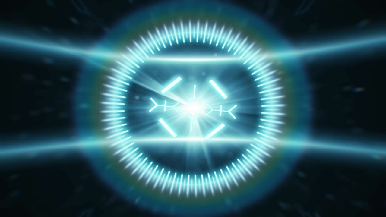 아나모프 하이라이트의 배경으로 표적의 2d hud 애니메이션