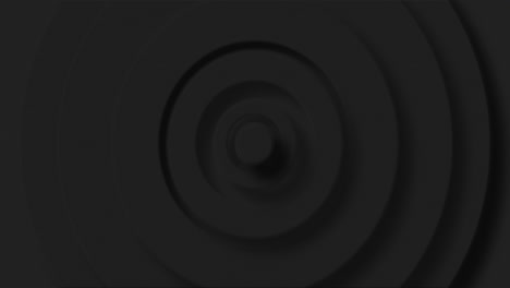 animation of black circle layers pulsating on black background