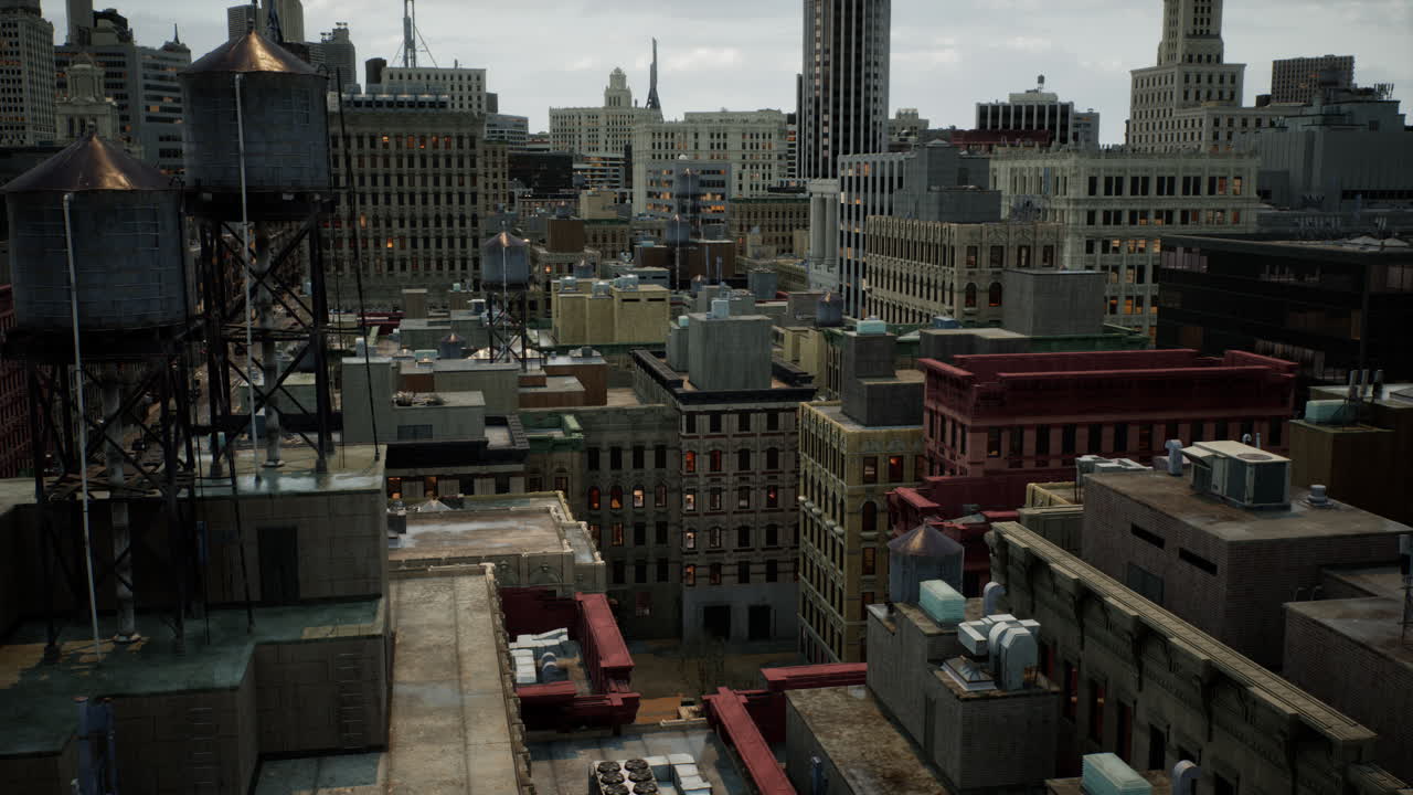 도시 초고층 빌딩 과 함께 뉴욕 시의 스카이라인