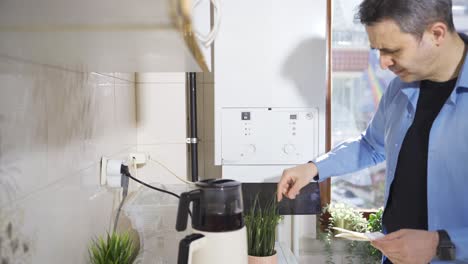 the man who turned off the boiler due to high bills.