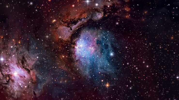 Cosmic Nebula and Star Clusters