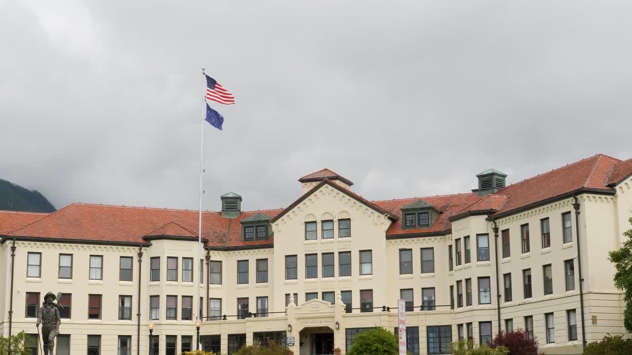 The Building of Sitka Pioneer Home, Alaska.
